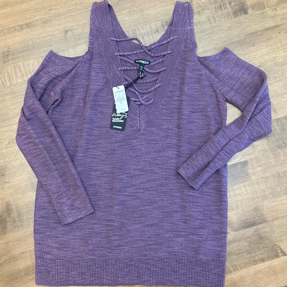 Express Reversible Light Sweater